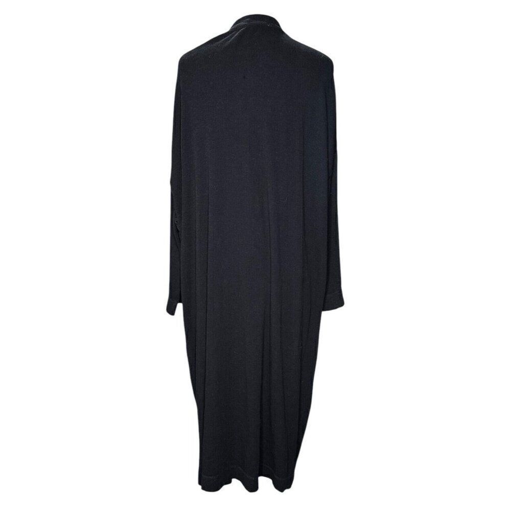 Free People Beach Golden Sands Longline Cardigan Cover Up Black - Picture 3 of 10